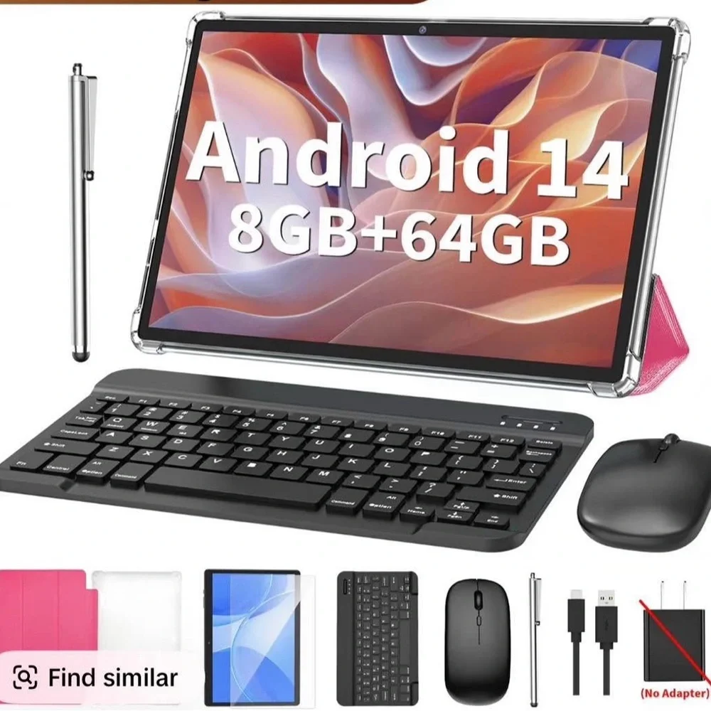 Android Tablet with Keyboard and Mouse - Black